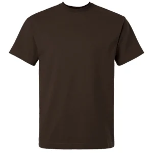 Solid T-Shirt Brown